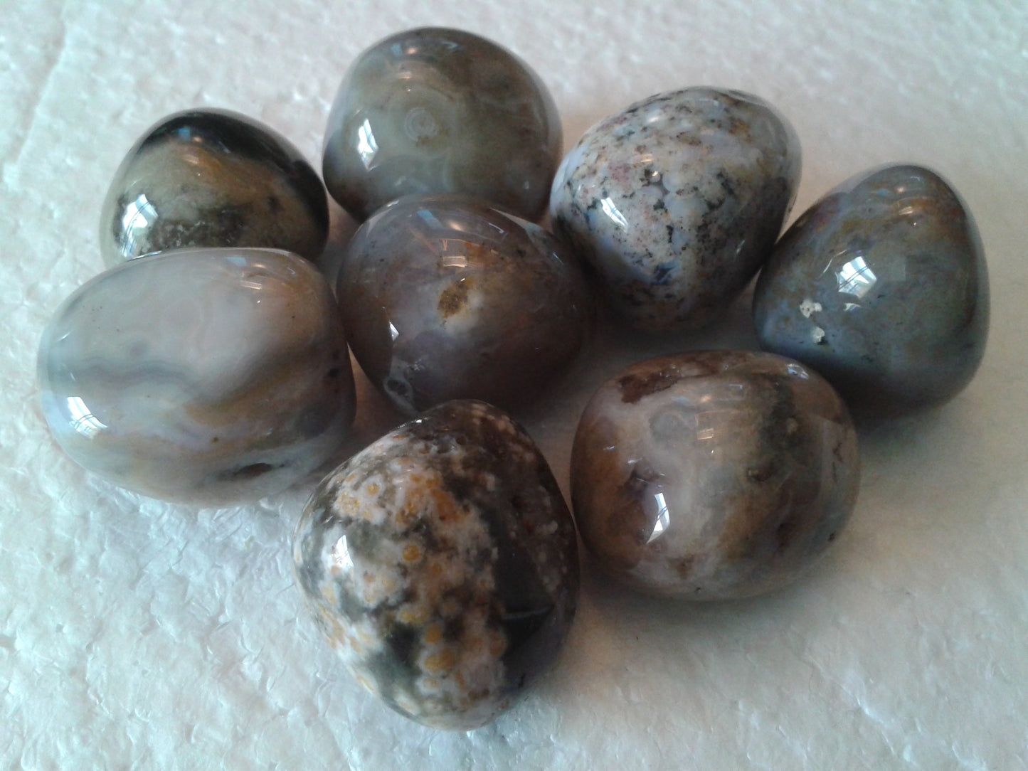 Tumblestones - Jade to Ruby Zoisite