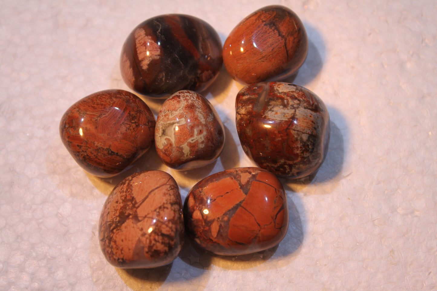 Tumblestones - Jade to Ruby Zoisite
