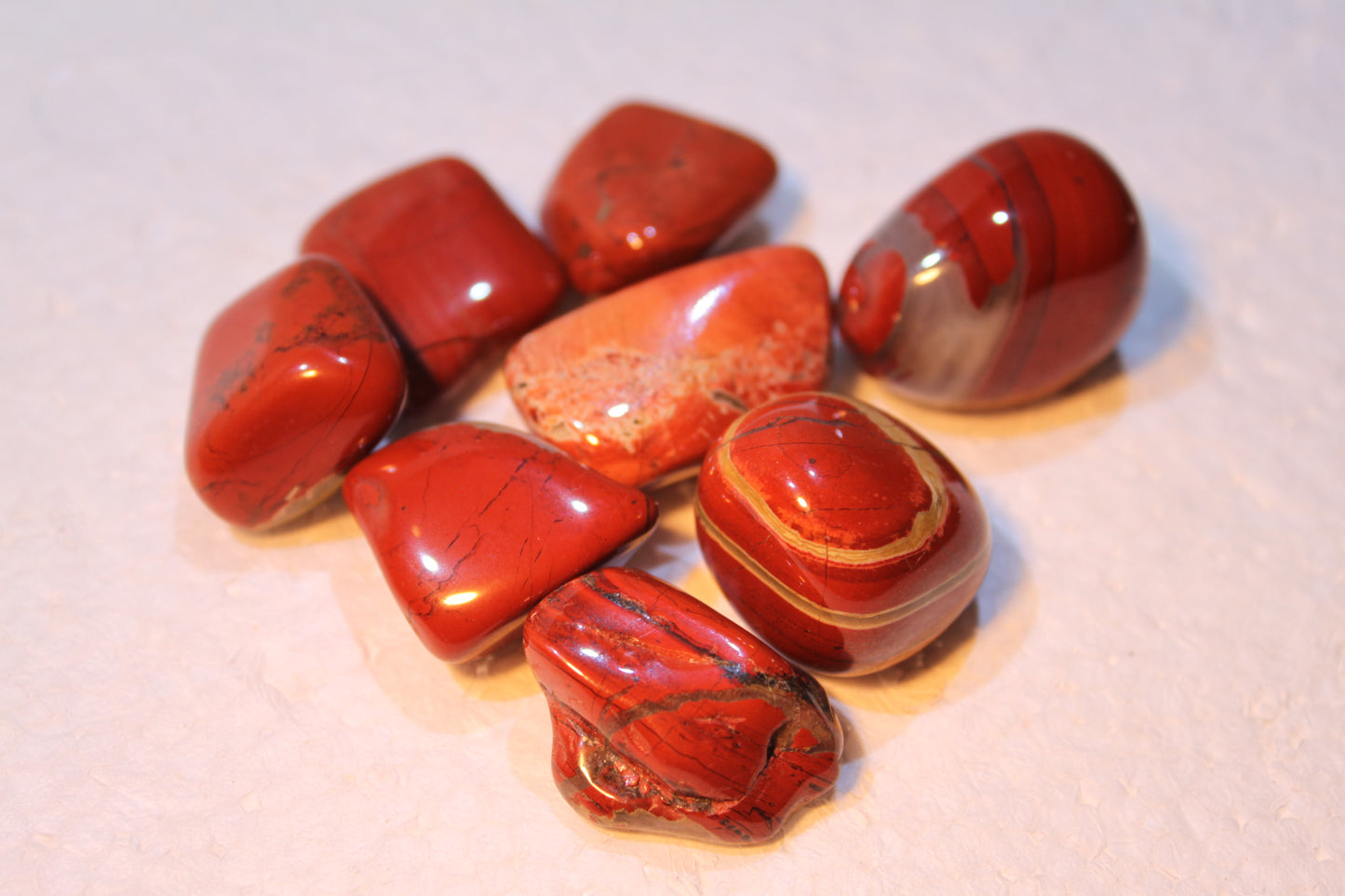 Tumblestones - Jade to Ruby Zoisite